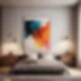 Abstract Brush Strokes Artistic Bedroom Wall Decor