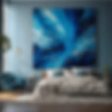 Azure Reverie Abstract Expressionism in Blue Hues