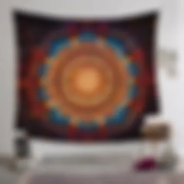 Abstract Geometric Wall Tapestry