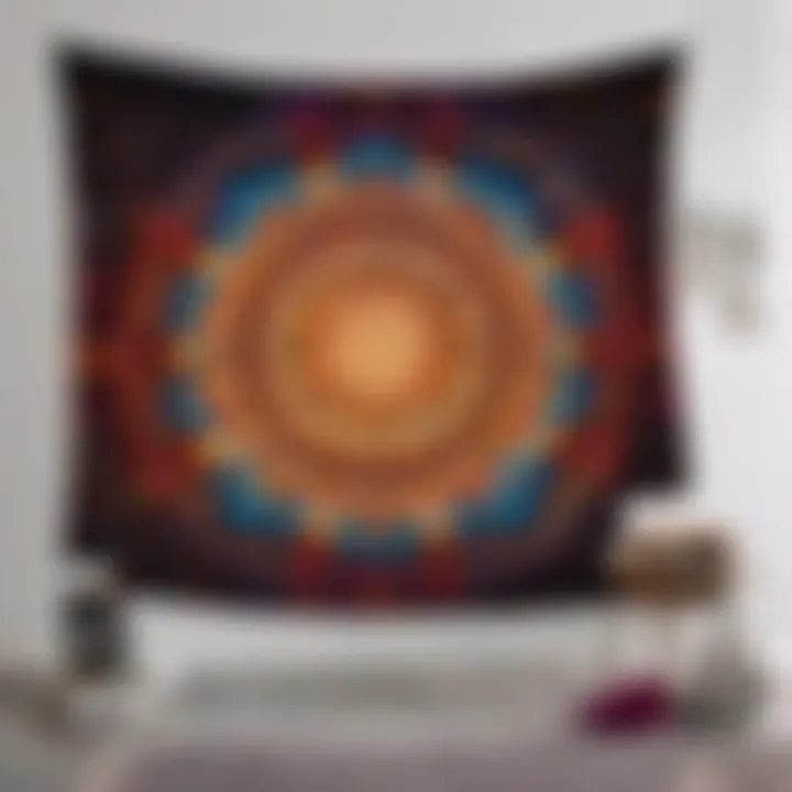 Abstract Geometric Wall Tapestry