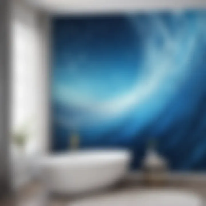 Abstract Serenity in Blue Abstract Serenity in Blue Wall Mural
