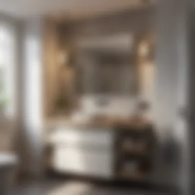 Accessible materials for ADA compliant bathroom cabinets illustration