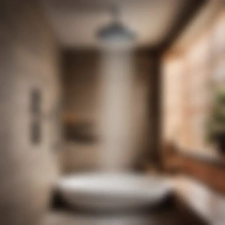 Relaxing Rainfall Showerhead in a Spa-inspired Bathroom Spa-like Bathroom Retreat with Rainfall Showerhead