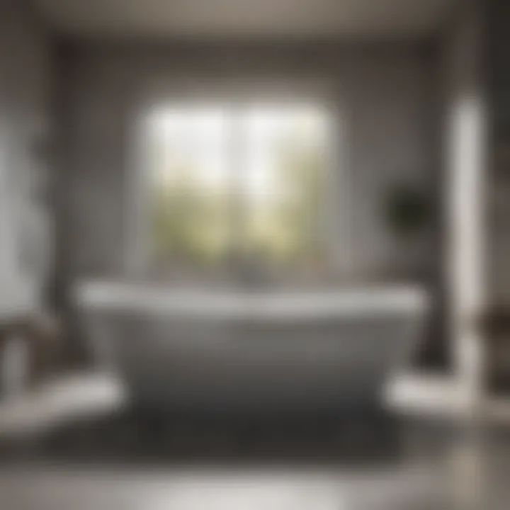 Minimalist Acrylic Bathtub for Stylish Spaces