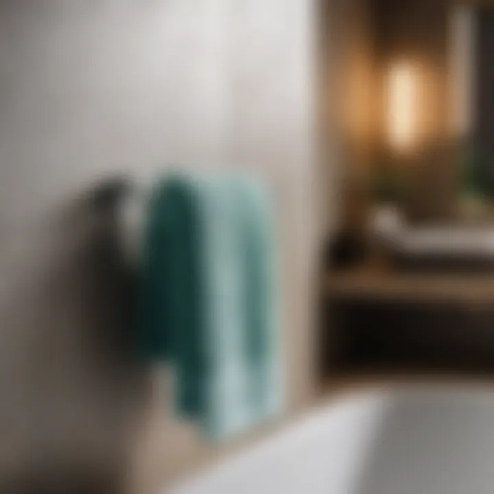 Contemporary Acrylic Towel Holder for Bathrooms Modern Acrylic Countertop Bath Towel Holder