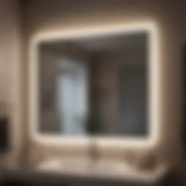 Customizable Lighting Settings for Ambiance Smart mirror with adjustable LED lighting