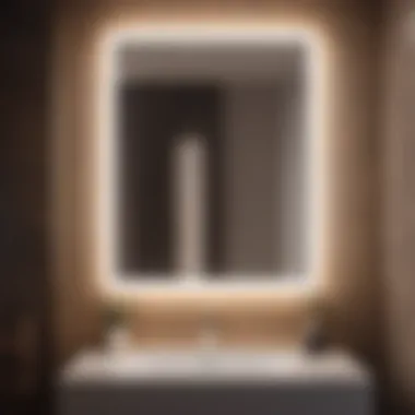 Customized Brilliance Control Adjustable Lighted Mirror for Bathroom
