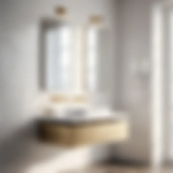 Aesthetic Appeal of Installation Illustration showcasing the aesthetic appeal of an installed IKEA wall mount bathroom sink