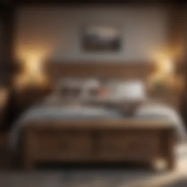 Cozy Rustic Bedroom Set Cozy rustic bedroom set with wooden textures