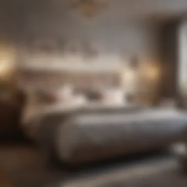 Cozy Twin Bedroom Arrangement Cozy twin bedroom arrangement with soft bedding and ambient lighting