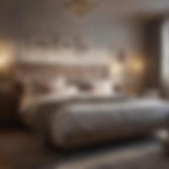 Cozy Twin Bedroom Arrangement Cozy twin bedroom arrangement with soft bedding and ambient lighting