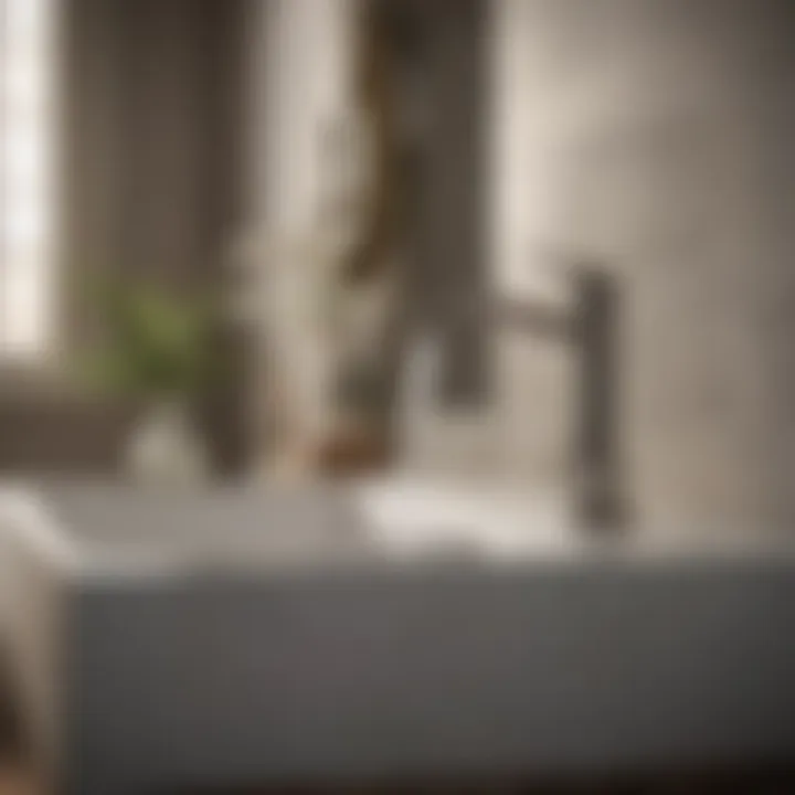 Aesthetic faucet installation