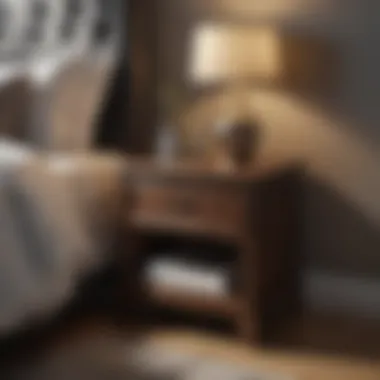 Stylish Bedside Table Chic bedside table with stylish decor accents