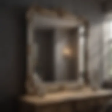 Elegant Bedroom Mirror Contemporary bedroom mirror reflecting elegance