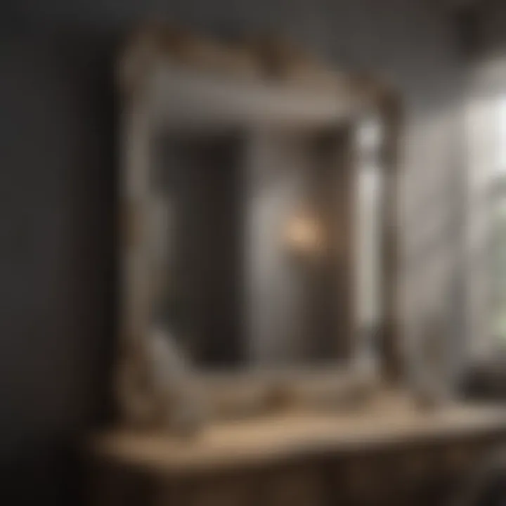 Elegant Bedroom Mirror Contemporary bedroom mirror reflecting elegance