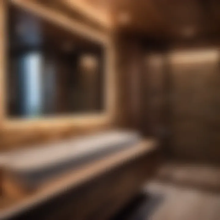 Ambient Lighting in Cabin Bathroom