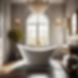 Elegant Bathtub in Modern Bathroom