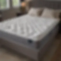 Elegant Serta king mattress showcased in a Costco store