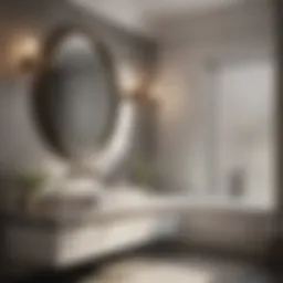 Luxurious bathroom with modern fixtures