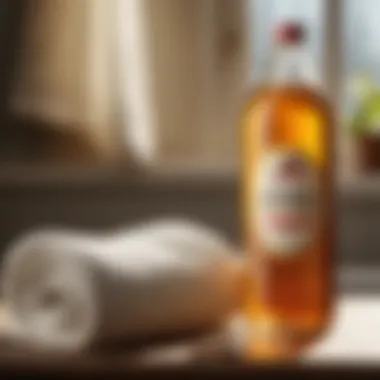 Apple Cider Vinegar Bottle with Laundry Sheets