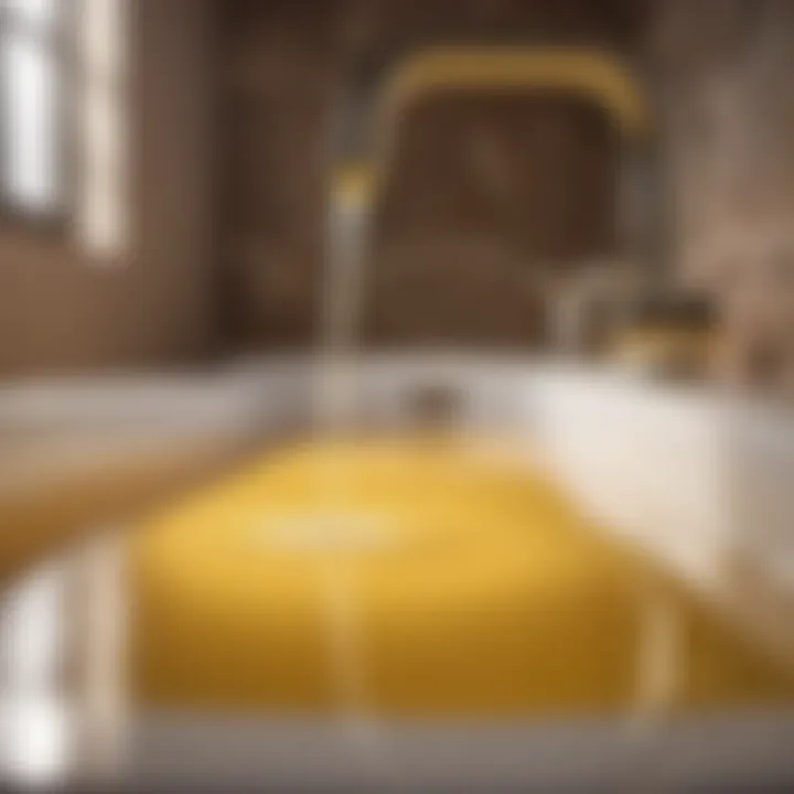 Applying epoxy adhesive to fix plastic bath damage