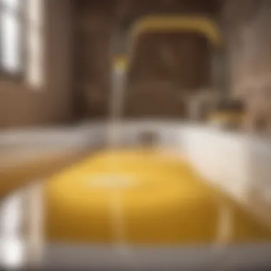 Epoxy Adhesive Application for Plastic Bath Repair Applying epoxy adhesive to fix plastic bath damage