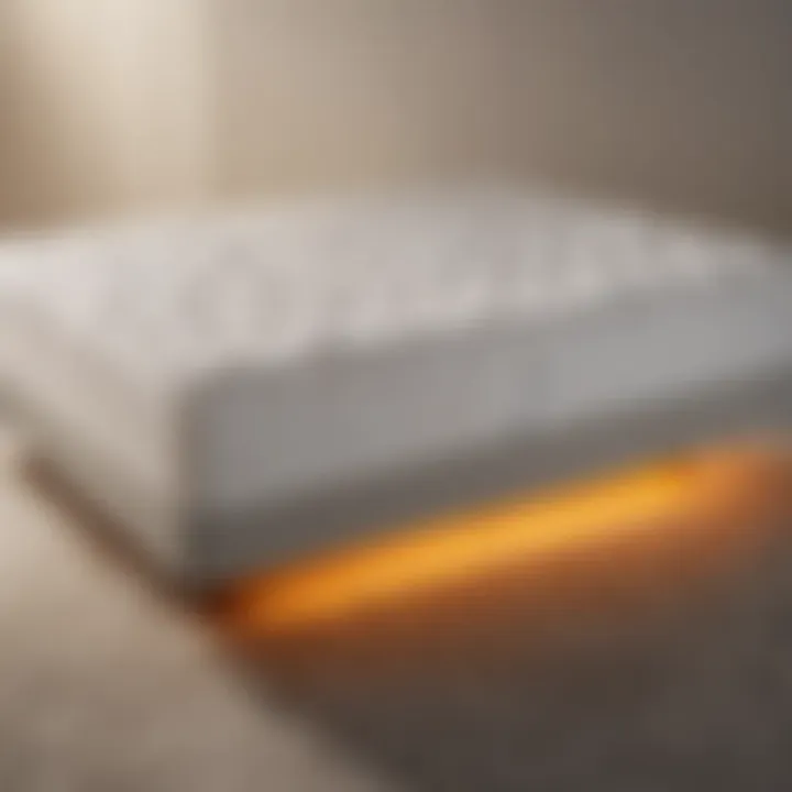 Thermal imaging of a Tempur-Pedic mattress demonstrating heat retention
