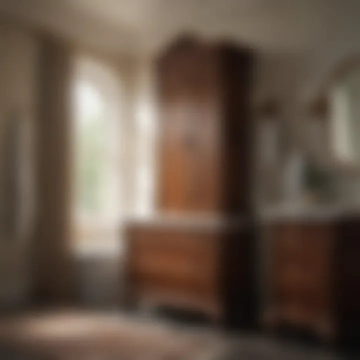 Artisanal Finishing Touch Artisanal Finish of Amish-Made Bathroom Cabinet