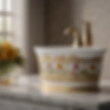 Avanti Bathroom Set Showcasing Timeless Floral Motifs