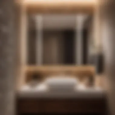 Modern half bathroom design with elegant fixtures