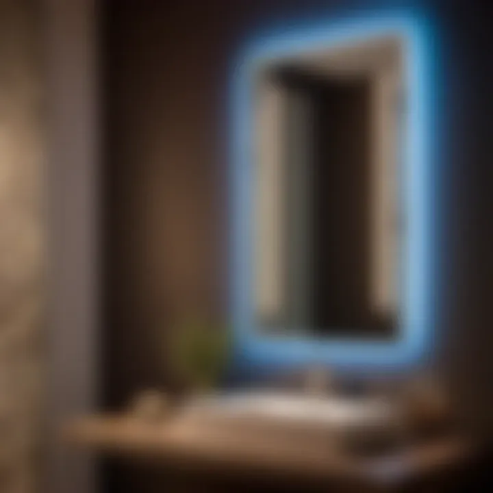 Innovative Backlit 24x48 Bathroom Mirror Design