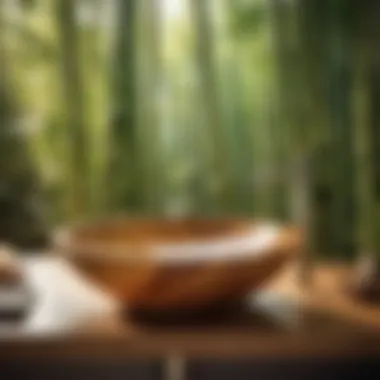 Bamboo Sink with Nature's Touch