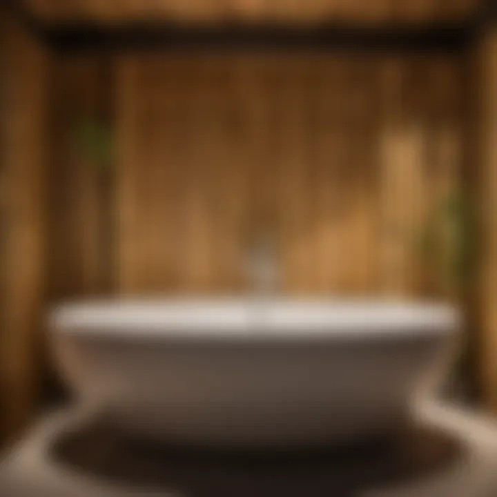 Sustainable Bamboo Bathtub Stall Design Eco-Friendly Bamboo Bathtub Stall