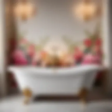 Elegant Bancroft Bathtub with Intricate Floral Design