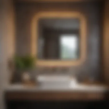 Cozy basement bathroom design featuring natural elements and soothing colors