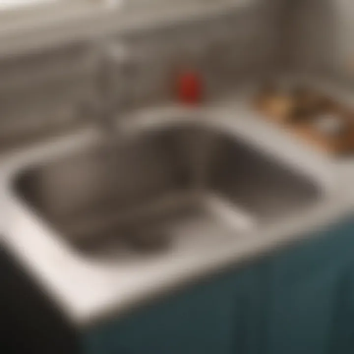 Materials Used in Basement Laundry Sinks Close-up of various materials for basement laundry sinks