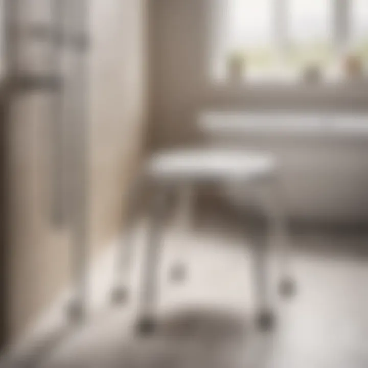 Modern and Stylish Bath Shower Chair Stool