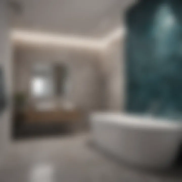 Modern Minimalist Bath Tile Showroom Display Modern minimalist bath tile showroom display