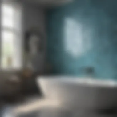 Sleek Contemporary Bath Tile Layout Sleek contemporary bath tile layout