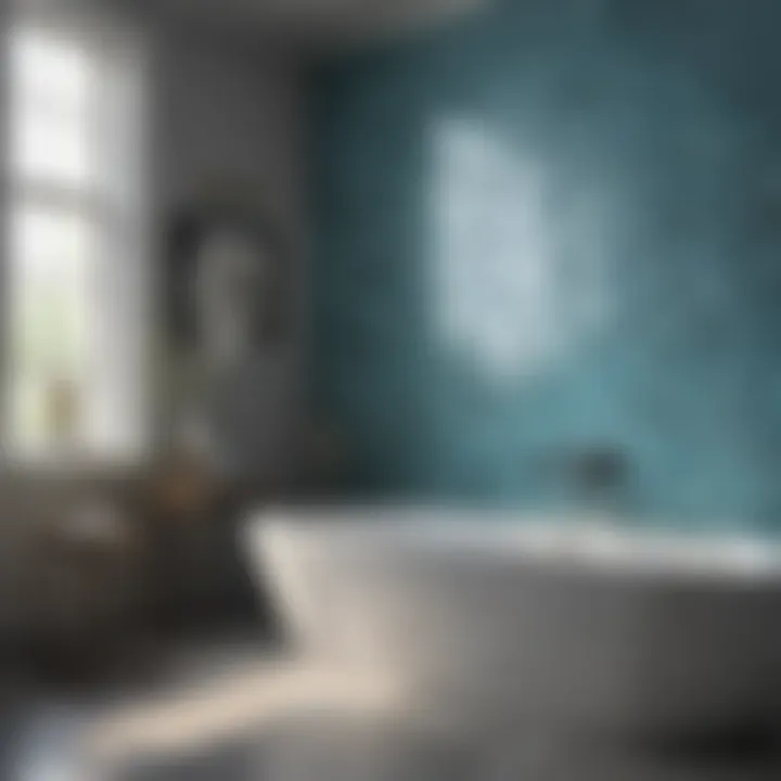 Sleek Contemporary Bath Tile Layout Sleek contemporary bath tile layout