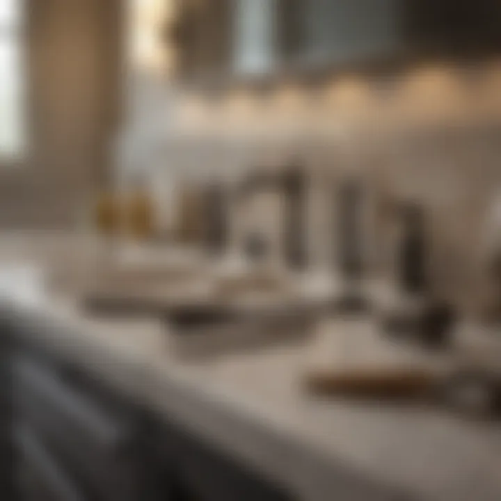 Tools for Vanity Installation Essential tools for bath vanity installation neatly arranged.