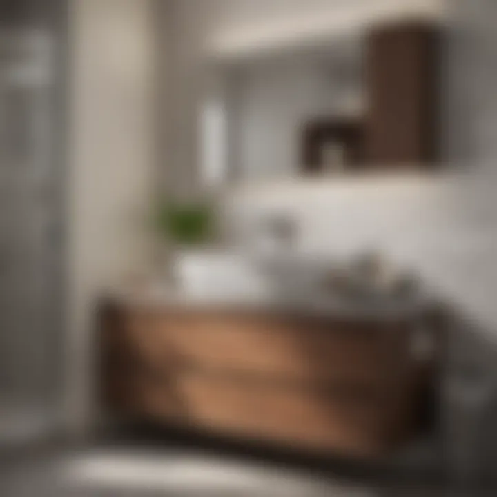 Innovative storage solutions within bathroom cabinetry
