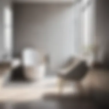 Simplicity Redefined: Monochromatic Bathroom Chair Minimalist and ergonomic bathroom chair in a monochromatic setting