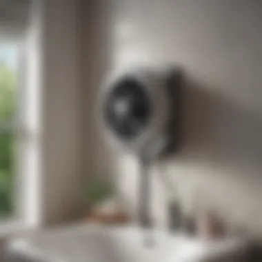 Chart comparing different bathroom fan models
