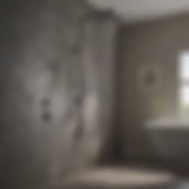 Luxurious Rainfall Shower System Luxurious shower system with rainfall showerhead