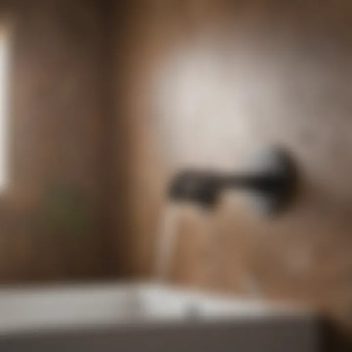 Stylish wall-mounted faucet with unique features