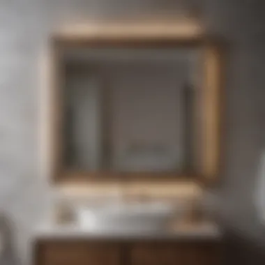 Modern bathroom featuring layered lighting options