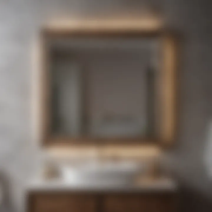 Modern bathroom featuring layered lighting options