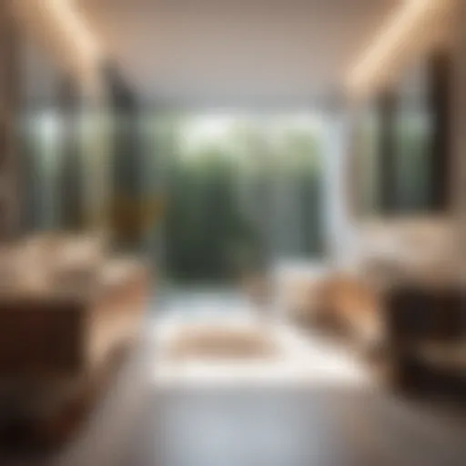 Illustration of bathroom layout evaluation