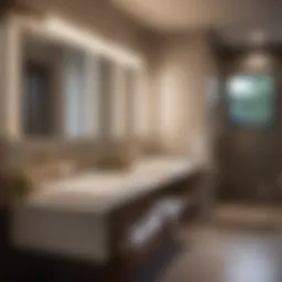 Stylish Bathroom Light with Integrated Plug-in Receptacle